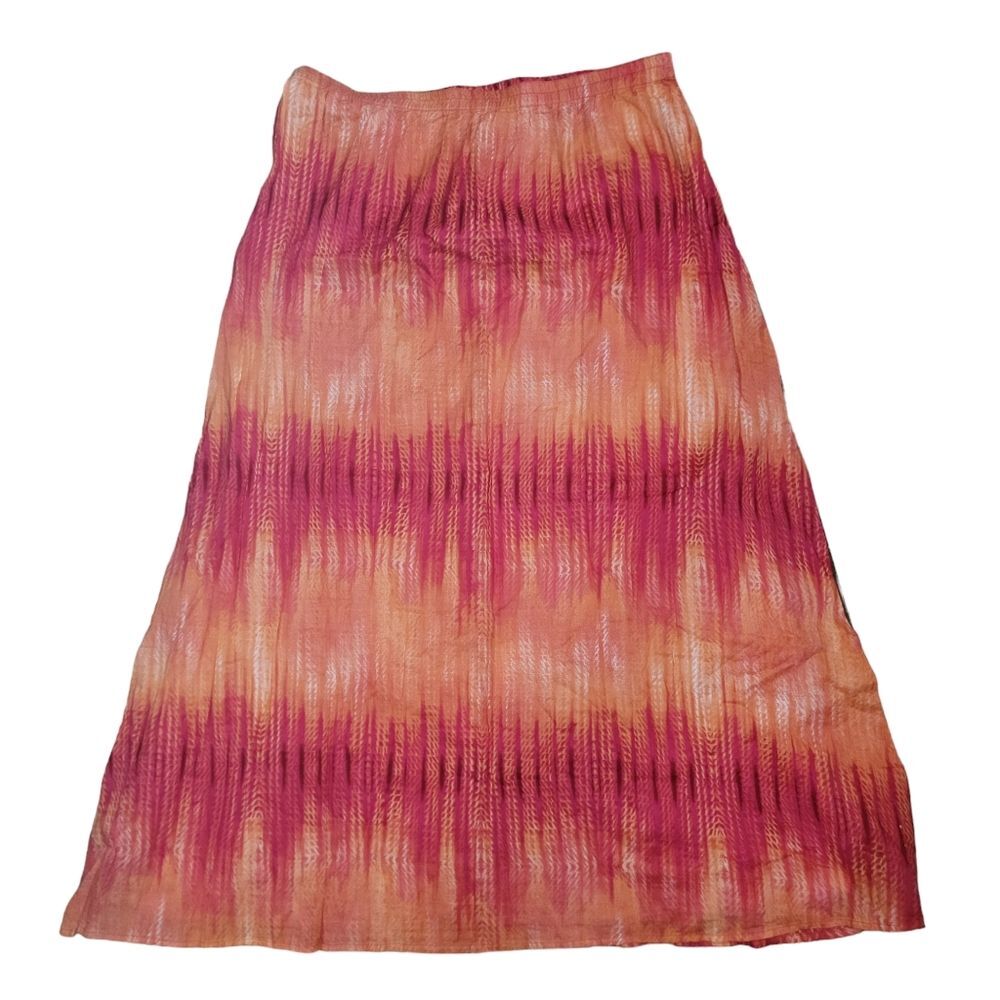 Chico's bright Cotton summer maxi skirt size 2 (Large)